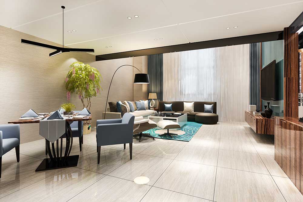 Hiranandani Hinjewadi apartment bedroom design, representative image